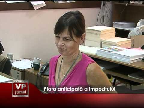 Plata anticipată a impozitului