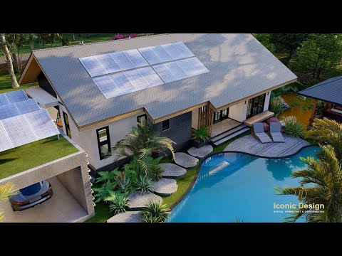 Iconic Design #58 ,Inside a Modern Paradise  Tropical House & Landscape Design