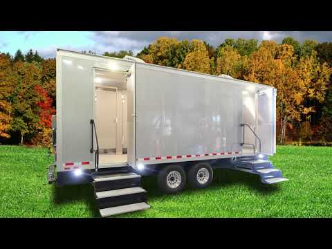 8 Station Portable Restroom Trailer | Optimum Series