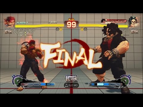 USF4 - BOTB_GetDisWorK (Evil Ryu) Vs O_oHUGO_oBOSSo_O (Hugo)
