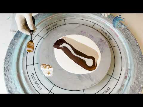 403. Sheleeart - Monday Morning Coffee- Black, Brown and Gold Beauty