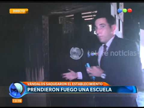 Prendieron fuego una escuela - Telefe Noticias