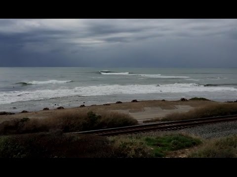 Wide view of Ventura Overhead surf