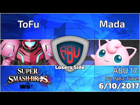 ABU 17: Mada (Puff) vs. HLG | Tofu (Samus) - SSB4 Singles Losers Side