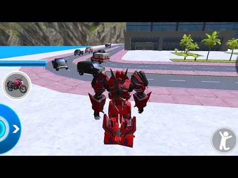 Dino Robot Bike Transform War Robot Dinosaur Games #03 - Android Robot Gameplay