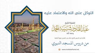صورة التوكل على الله والاعتماد عليه | الشيخ عبدالقادر شيبة الحمد رحمه الله (89)