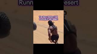 ASHTON HALL running in desert