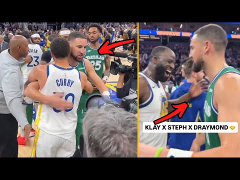 Steph Curry, Draymond Green & Warriors Embracing Klay Thompson After Christmas Game Win vs Mavericks