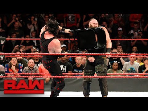 Kane  brutalizes Braun Strowman with a steel chair: Raw, Nov. 20, 2017