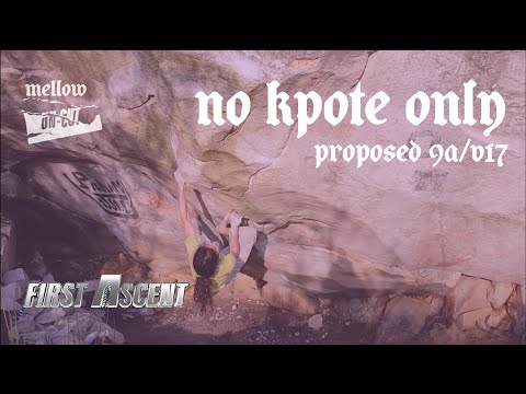 UNCUT: Barefoot Charles Albert - No kpote only (proposed 9A/V17) First Ascent