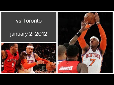 Carmelo Anthony 35 pts vs Toronto Raptors Highlights (january 2, 2012)