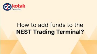 How to add Funds to NEST Trading Terminal