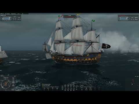 Wapen Von Hamburg vs 17 small ships - Naval Action