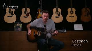 Video thumbnail for Eastman E1SS Sunburst guitar demo in Stageshop by Stageshop