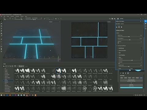 Substance Painter Emissive and Light Glare Effects 2018