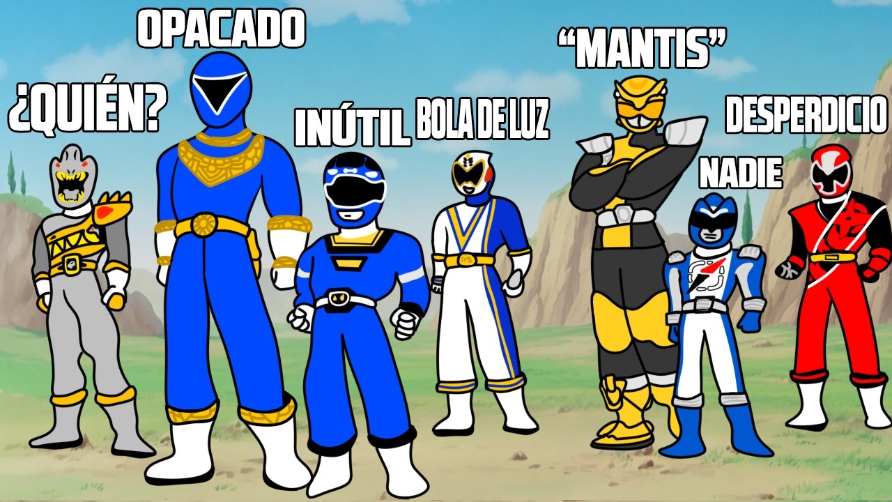 Mis RANGERS MENOS FAVORITOS por cada Generación (POWER RANGERS) | SERIES NICO