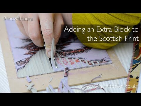 Multi block Lino Print with Laura: Episode 25 - Adding an Extra Block to my Multiblock Lino Print