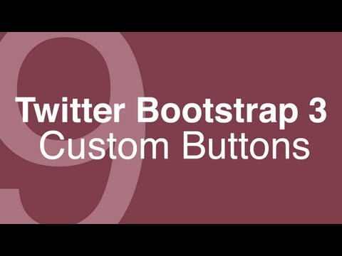 Twitter Bootstrap 3 Tutorials 9: Custom buttons in Bootstrap 3 using mixins