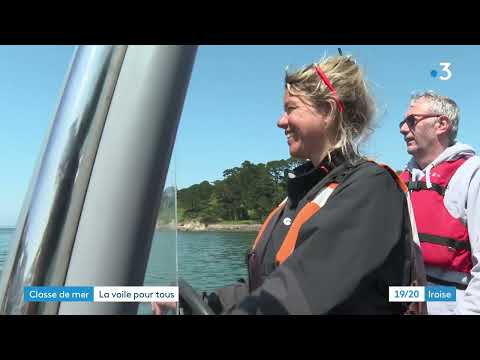 Reportage France 3 Iroise sur les classes de mer à Douarnenez
