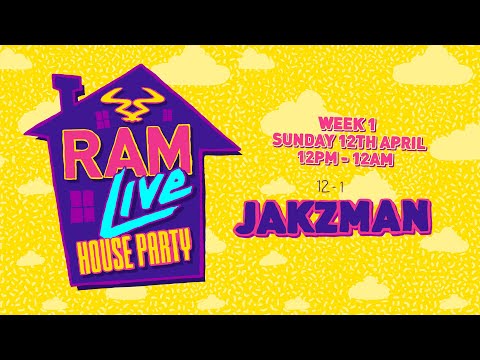 RAMLive House Party 12/04/20 - 12pm-1pm - Jakzman