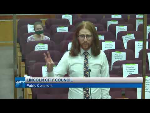Man promotes renaming "boneless chicken wings" at Lincoln City council meeting (August 31, 2020)