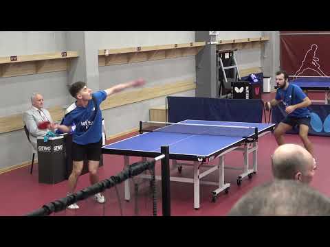 В.Дубровин -  С.Шкёпу. Чемпионат по настольному теннису в Молдове