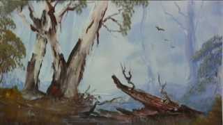 preview picture of video 'How to paint Australian ghost gums.'