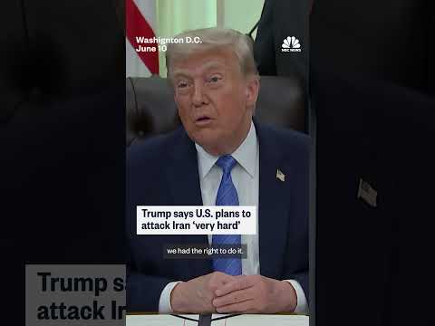 Trump says U.S. plans to attack Iran 'very hard'
