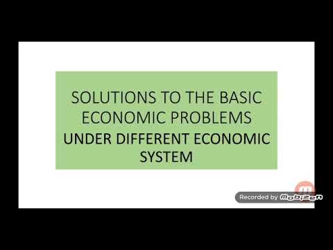 Class-XI Economic-Solutions to the Basic Economics-problem under different Economics system P-1Sapna