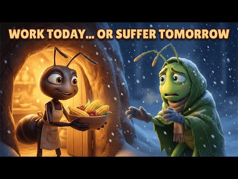 The Ant and the Grasshopper | Life Lesson Story About Hard Work | Moral Story in English