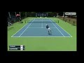 Brian Battistone’s strange racquet and serve!