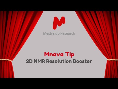 Mnova Tip 4 - 2D NMR Resolution Booster