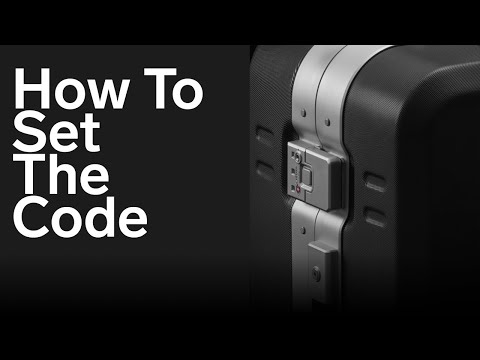 How to - Set the code on the TSA Approved numeric locks on The Ramverk Pro Luggage Series