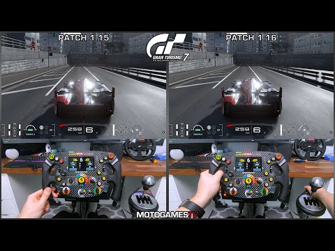 Gran Turismo 7 - Patch 1.15 vs Patch 1.16 Force Feedback Comparison