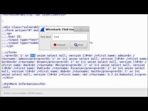Lab 7.3.2.4 SQLInjection - CyberOps