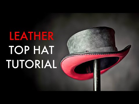Leather Top Hat DIY - Tutorial and Pattern Download