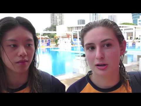 Australian divers Esther Qin and Maddison Keeney
