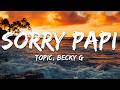 Topic, Becky G - Sorry Papi (Lyrics)