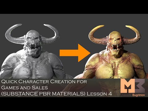 Quick Character Creation for Games and Sales (Texturing in Substance) Lesson 4