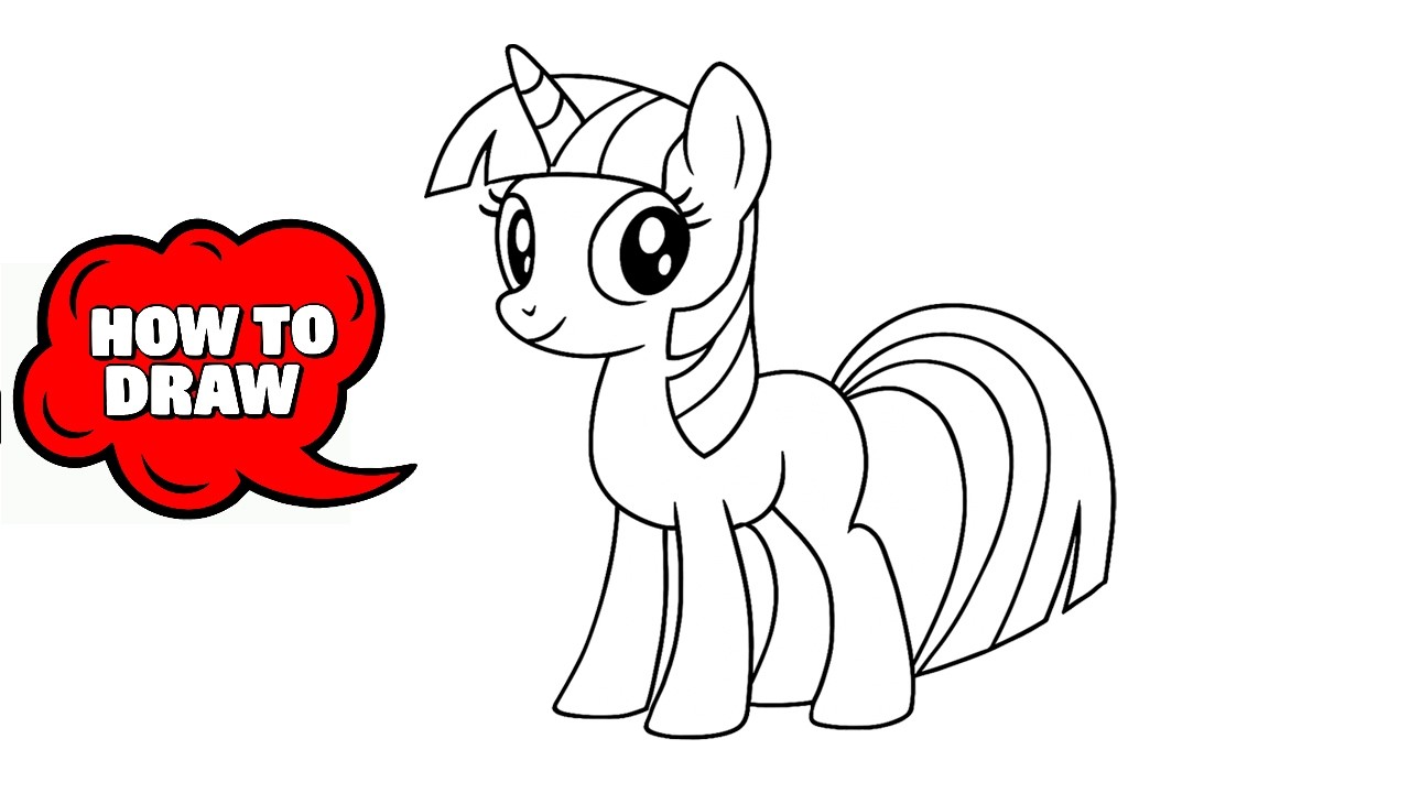 How to Draw Twilight Sparkle (Step-by-Step) | Easy My Little Pony Tutorial