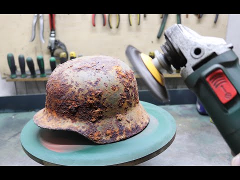 Rusty German Helmet Preservation - M35 SE62