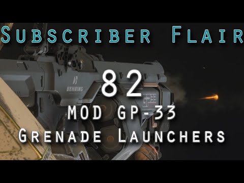 82 Behring GP33 MOD Grenade Launchers (Star Citizen Subscriber Flair)
