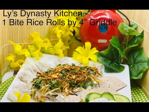 1 BITE RICE ROLLS BY 4" GRIDDLE - VERY SIMPLE - EASY AND TASTY