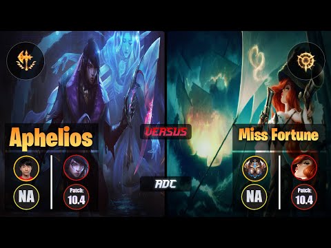 Cody Sun APHELIOS (ADC) [Conqueror] VS MISS FORTUNE - Challenger NA Patch 10.4