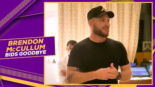 Brendon McCullum's Farewell Speech | Knights TV | KKR IPL 2022