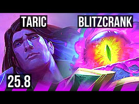 TARIC & Zeri vs BLITZCRANK & Jhin (SUP) | 0/1/9 | EUW Master | 25.8