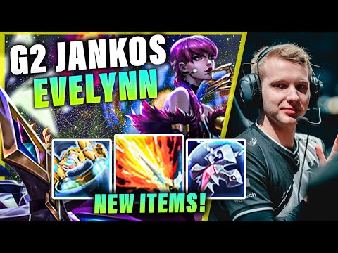 G2 JANKOS PLAYING EVELYNN JUNGLE W/ NEW ITEMS VS REK'SAI | PRESEASON S11 G2 PLAYERS STREAM GAMEPLAYS