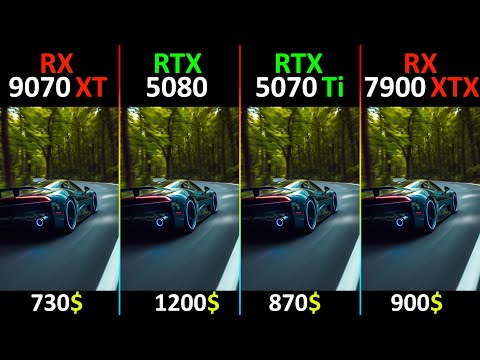 RX 9070 XT vs RTX 5080 vs RTX 5070 Ti vs RX 7900 XTX TEST IN 6 GAMES - Part 1 | R7-9800X3D