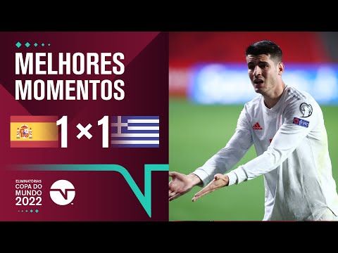 Gols e lances de Espanha x Grécia
