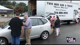 Community "Stuffs the Truck" for Foster Children